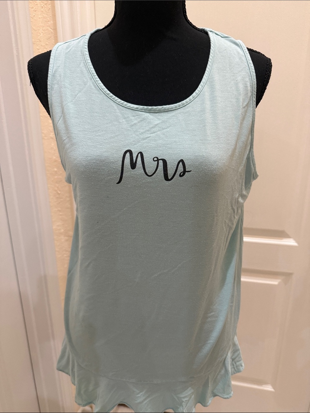 kate spade Light Blue 'Mrs' Scoop Neck Tank